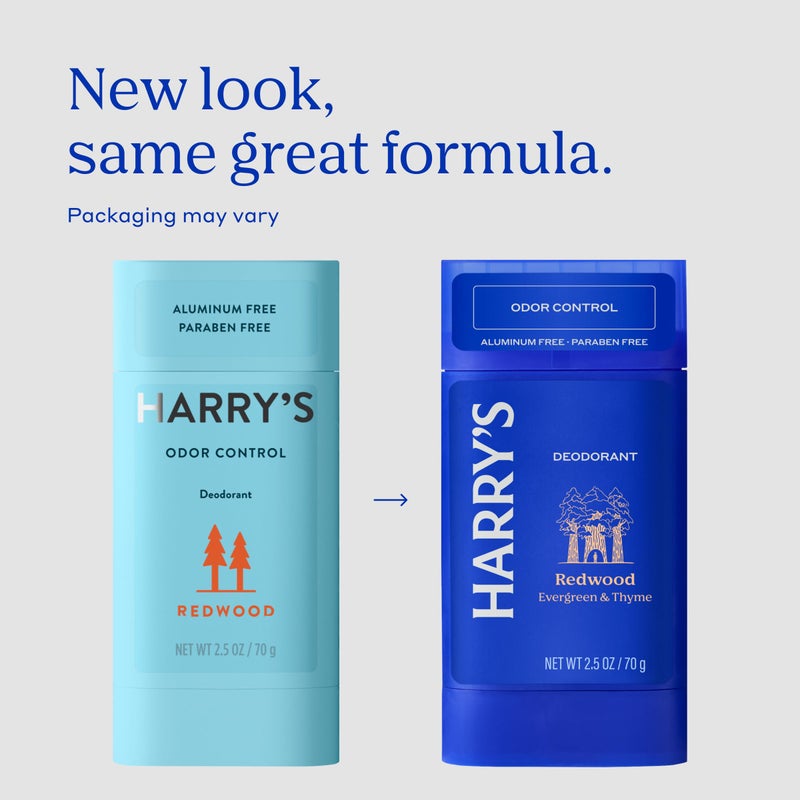 Harry's Aluminum Free Deodorant for Men - Odor Control, Redwood Scent, 2.5 Oz, 3-Pack, Men Deodorant Aluminum Free - Image 3