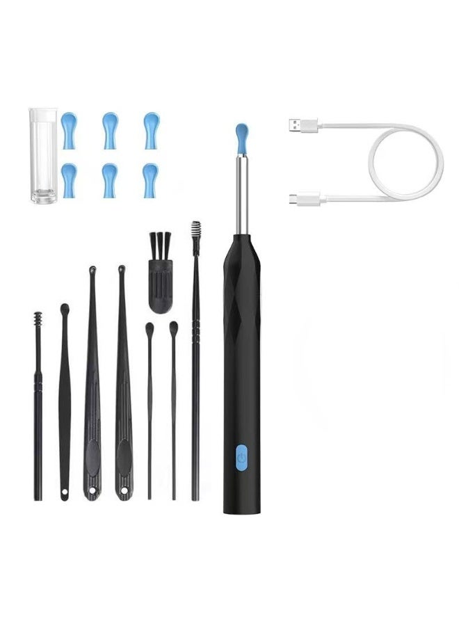 Generic Ear Wax Removal, Wireless Ear Cleaner Ear Cleaning Kit with 7 Pcs Ear Pick Set, Wax Elimination Spoon Kit with 6 Soft Silicone Ear Scoops, Ear Wax Removal Tool for Smartphones  - Image 1