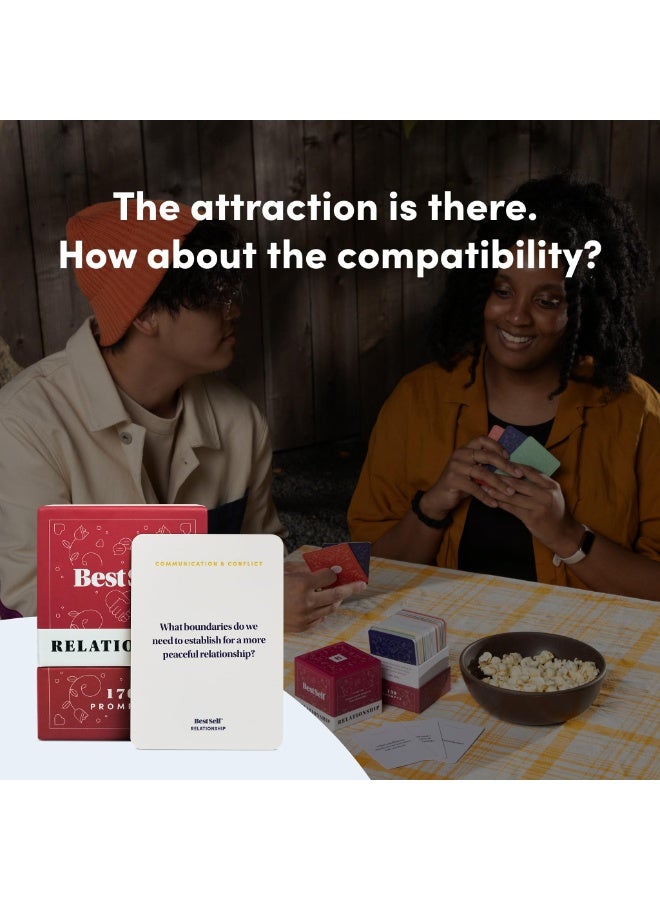 BestSelf Co. Relationship Conversation Cards Game for Couples - 170 Conversation Starter Cards, Date Night Card Game, Communication & Connection Cards, Couples Therapy Questions, Romantic Gift for Husband, Wife, Boyfriend & Girlfriend - Image 4