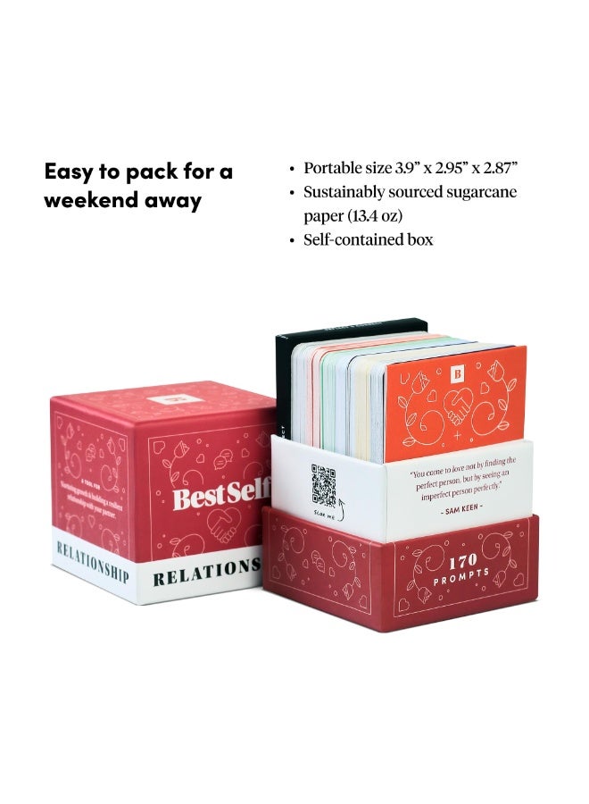 BestSelf Co. Relationship Conversation Cards Game for Couples - 170 Conversation Starter Cards, Date Night Card Game, Communication & Connection Cards, Couples Therapy Questions, Romantic Gift for Husband, Wife, Boyfriend & Girlfriend - Image 3