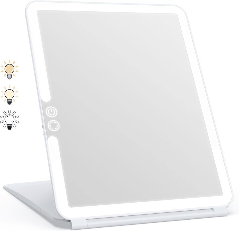 WEILY LED Makeup Mirror with 72 Lights, Dimmable Touch Screen, 3 Color Lighting, Gift for Women - Image 1