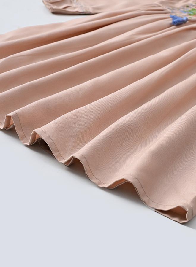 بيلا مودا فستان مطرز بشراريب - Image 5