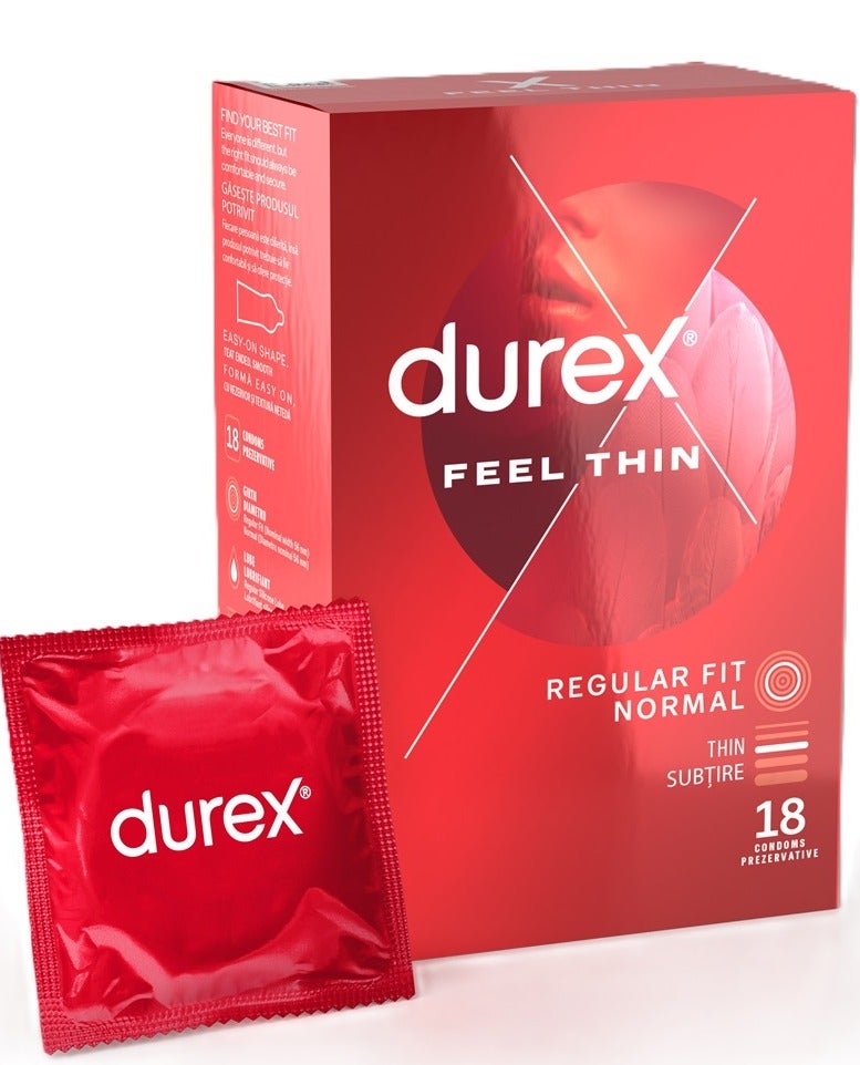 Durex Play Durex Feel Thin Condoms - 18 Count - Image 1