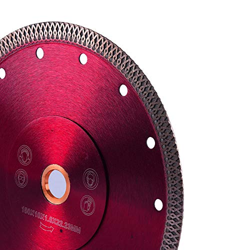 GoYonder 7 Inch Super Thin Tile Saw Blade, Diamond Blade for Angle Grinder, Dry Wet Tile Blade for Ceramic Tile, Concrete, Granite Cutting - Image 3