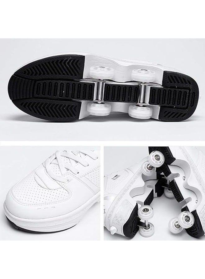 Loquat Roller skating for women, quad skating for kids, roller skates for girls, unisex shoes with wheels, roller skates for adults, sports outdoor tech skateboard shoes, walking shoes - Image 2