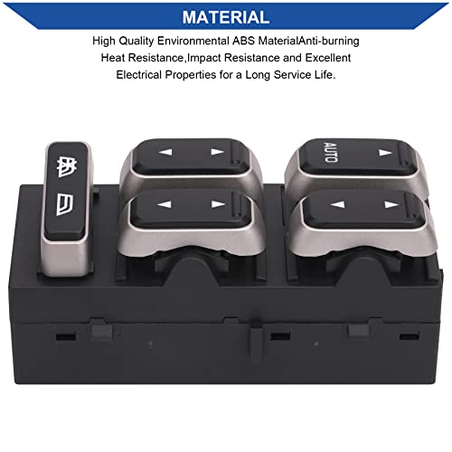 Obaee Front Left Driver Side Power Master Window Switch Compatible with Lincoln Town Car 2003 2004 2005 2006 2007 2008, Replace OE 5W1Z-14529-BA, 901-326, 3W1Z14529BA - Image 5