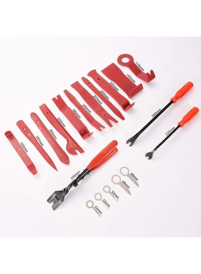 19 قطعة الصوت التلقائي الديكور أداة إزالة مجموعة المشبك ، كماشة ، مقعد تثبيت قطعة إزالة وكيل ، نايلون لوحة أجهزة القياس ، سيارة باب لوحة ستيريو - Image 3