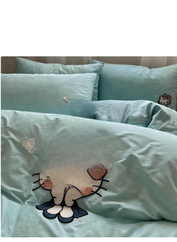 Bed Sheet Style — High End Cartoon Pattern  Pure Cotton Bedding Four Piece Set  - Image 1