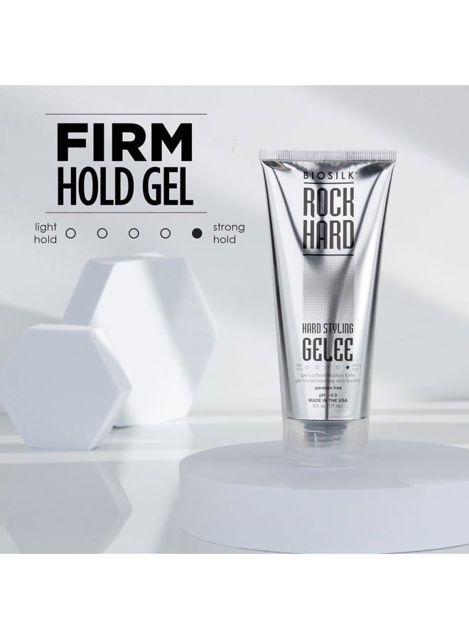 BIOSILK Rock Hard Gel, Firm-Hold Hair Gel For Long-Lasting Styles, Sulfate, Paraben, & Cruelty-Free, 6 Oz - Image 2