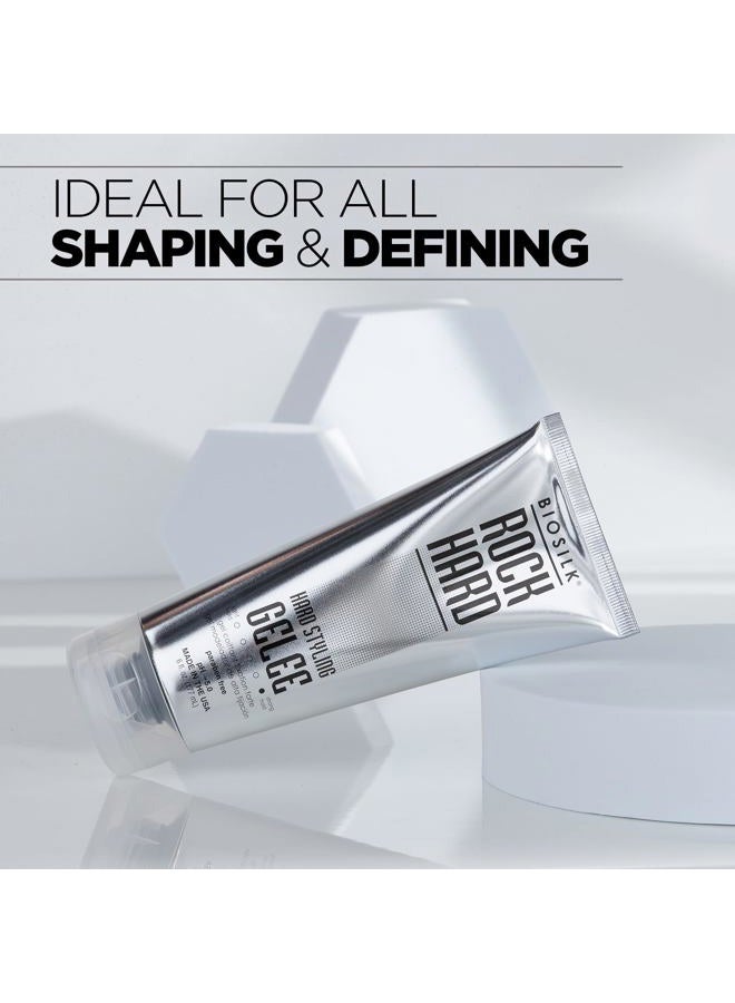 BIOSILK Rock Hard Gel, Firm-Hold Hair Gel For Long-Lasting Styles, Sulfate, Paraben, & Cruelty-Free, 6 Oz - Image 3