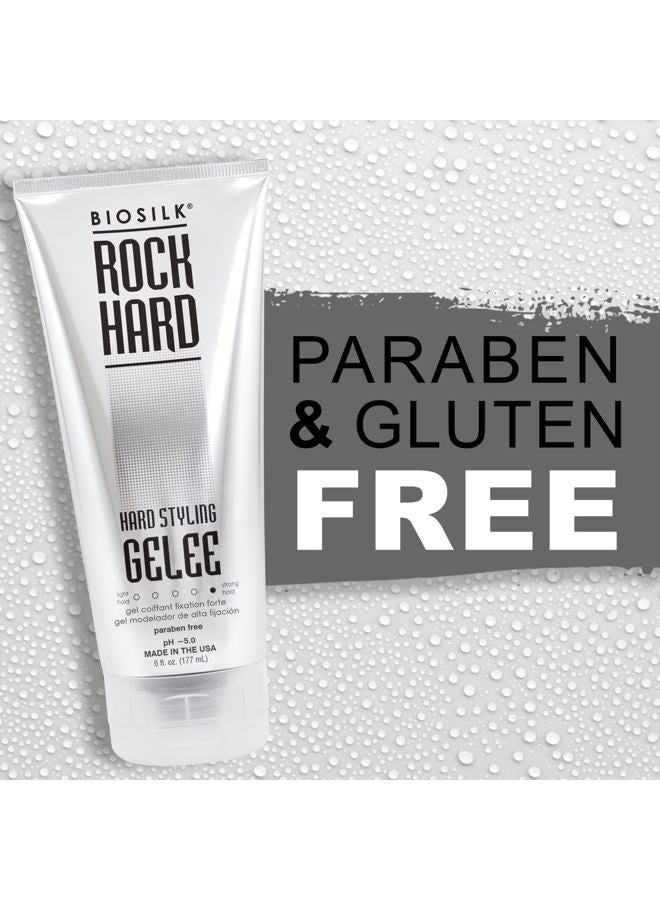 BIOSILK Rock Hard Gel, Firm-Hold Hair Gel For Long-Lasting Styles, Sulfate, Paraben, & Cruelty-Free, 6 Oz - Image 5
