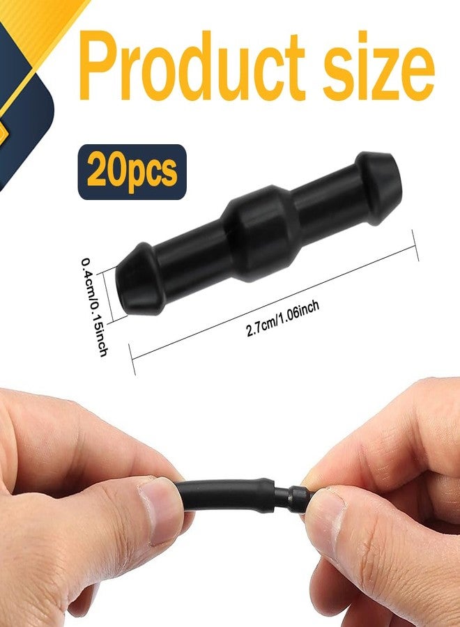 HEVLE 20PCS Windshield Washer Hose Connectors, Tube Pipe Fitting Adapter, 2-Way I Type Windshield Hose Connector Kit, Universal Windshield Washer Hose Replacement Fitting for Car Washer Nozzles - Image 2