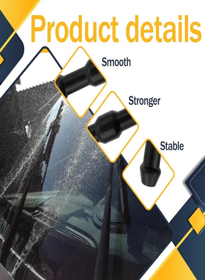 HEVLE 20PCS Windshield Washer Hose Connectors, Tube Pipe Fitting Adapter, 2-Way I Type Windshield Hose Connector Kit, Universal Windshield Washer Hose Replacement Fitting for Car Washer Nozzles - Image 3