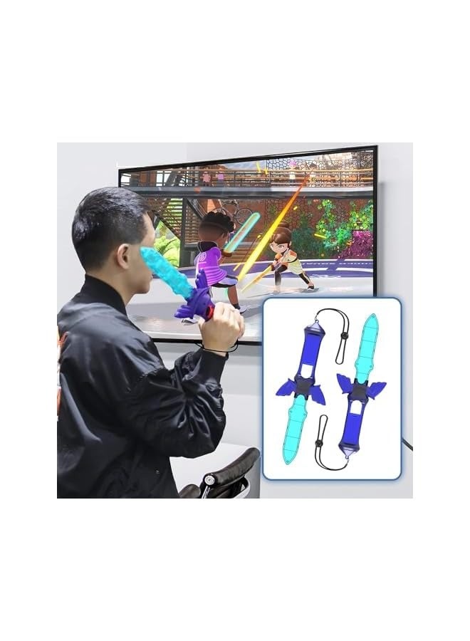 PROMASS Nintendo Switch Sports Accessories12 in 1 Nintendo Sports Accessories Bundle for Switch Sports Games,Family Accessories Kit for Switch/OLED Sports Games:Golf Clubs,Tennis Rackets,Sword Grips - Image 2