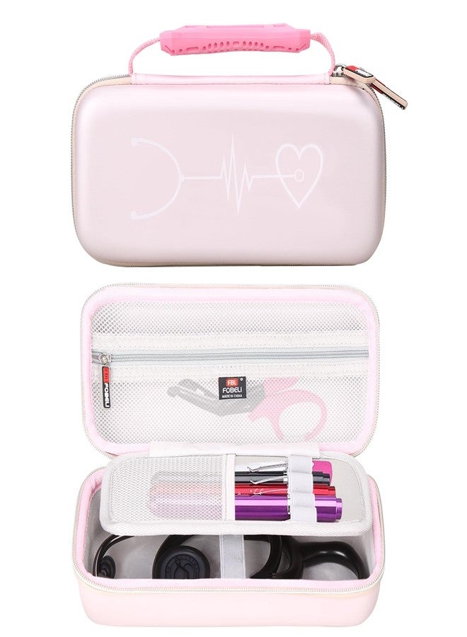 FBLFOBELI Stethoscope Case Compatible with 3M Littmann Classic III/Lightweight II S.E/MDF Acoustica Deluxe Stethoscopes, Includes Mesh Pocket for Nurse Accessories for Work (Upgraded, Green) - Image 1