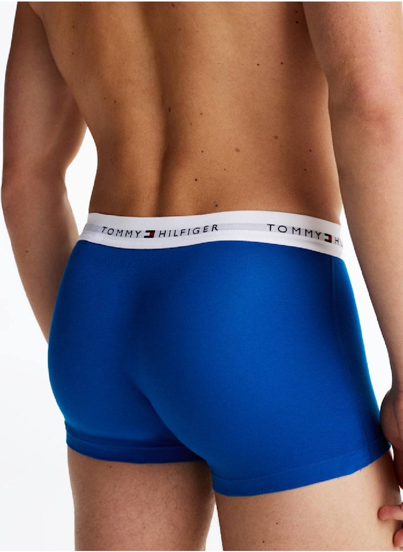 TOMMY HILFIGER Men's 3-Pack Trunks - Cotton, Multicolour  - Image 5