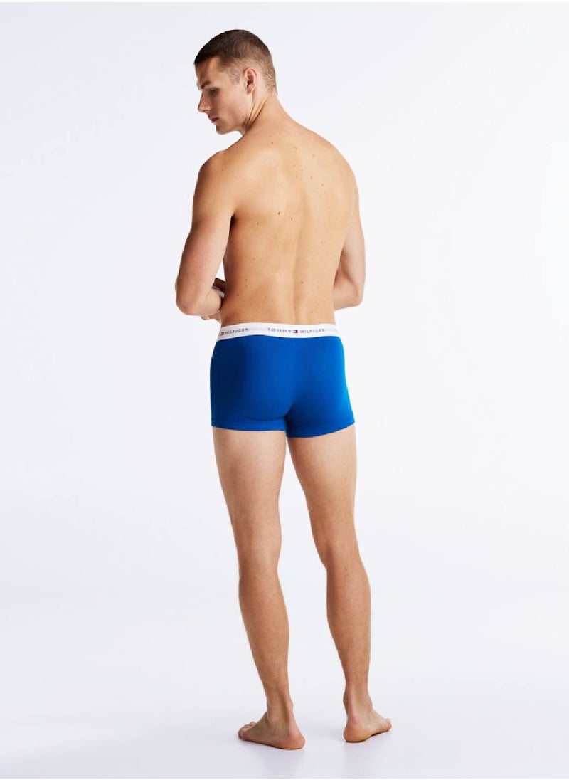 TOMMY HILFIGER Men's 3-Pack Trunks - Cotton, Multicolour  - Image 4