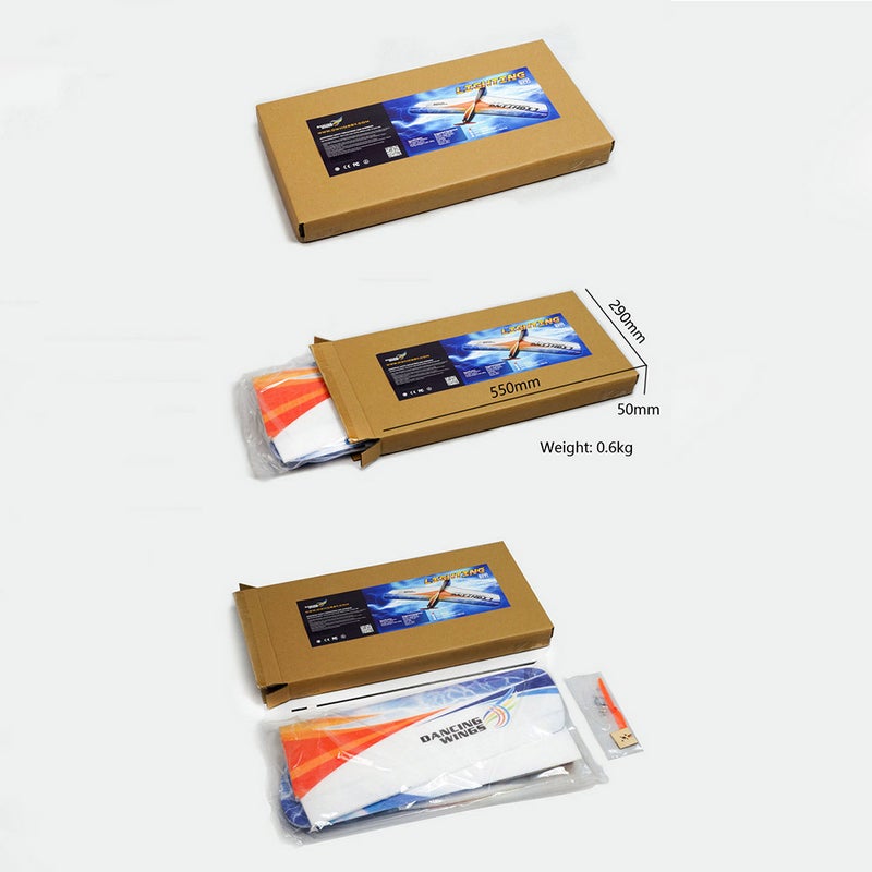Dancing Wings Hobby E1101 Lighting 1060mm Wingspan EPP Flying Wing RC Airplane Training KIT - Image 3