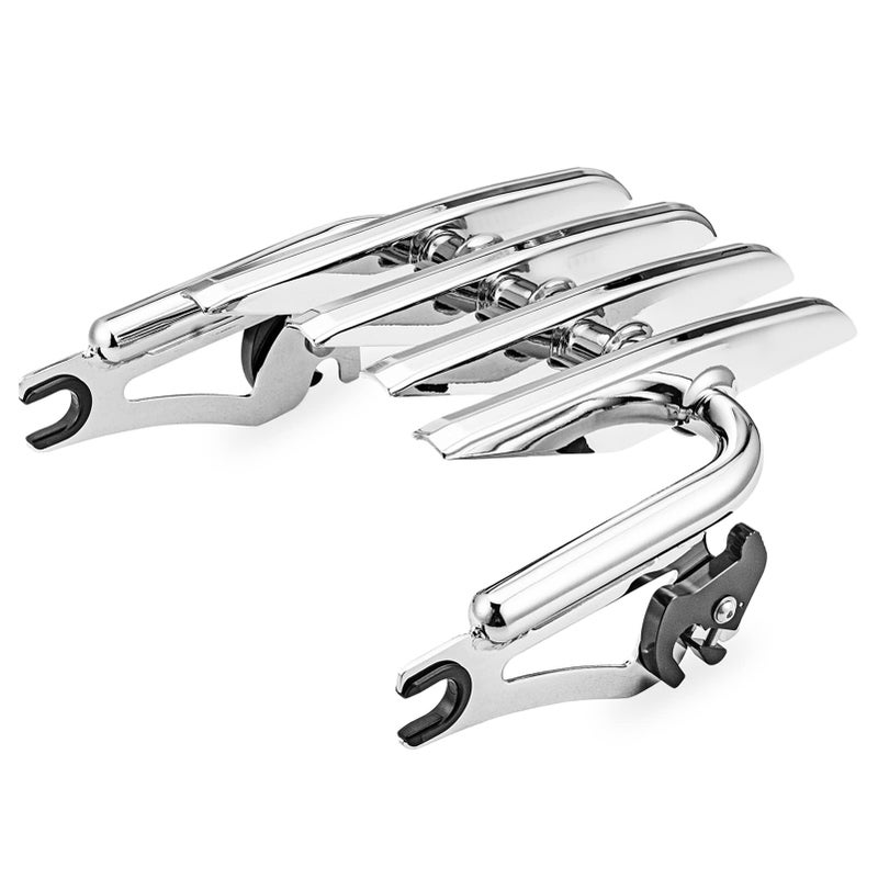 Mofun Chrome Luggage Rack Stealth Style Detachable Compatible with Harley Touring Road King Electra Road Street Glide 20092025