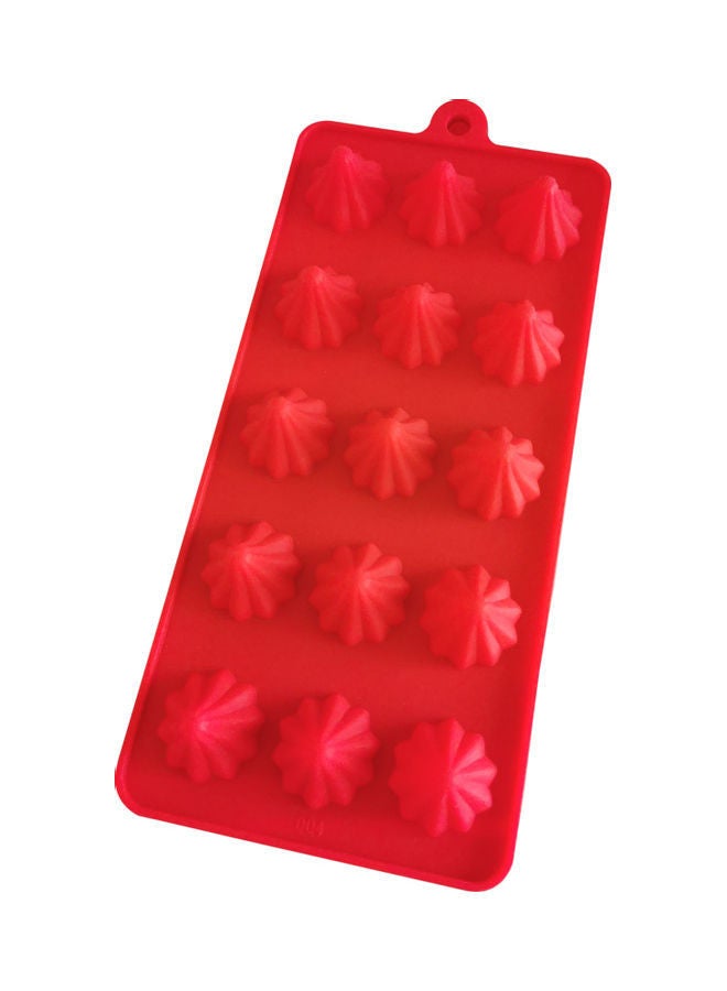 NIBEMINENT Silicone Cake Decoration Mold Red 21 x 10cm - Image 1