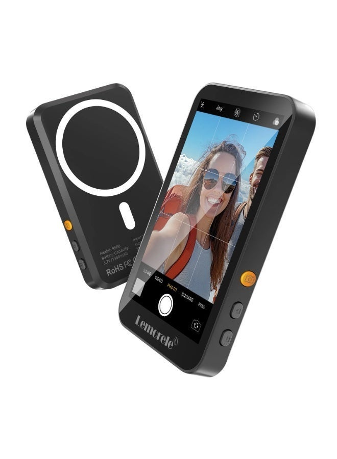 Lemorele R600 Magnetic Selfie Display with Bluetooth Zoom & HD Screen - Image 1