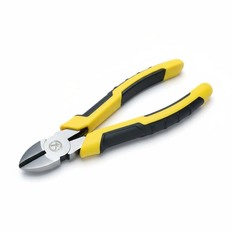 Warmtree 8-Inch Heavy Duty Diagonal Cutting Pliers, 50CrV Steel with 65HRC Hardened Cutting Edges, Bi-Material Anti-Slip Grip - Ideal for Electrical Wire, Cable & Metal Cutting - Image 1