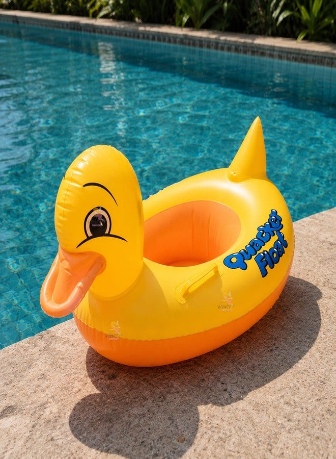 Koochie-Koo Duck Swimming Tube for Kids Inflatable Baby Float Ring for Pool & Beach, PVC Swim Tube with Safe Seat, Handle & Leak-Proof Design for Toddlers Boys Girls - Image 3