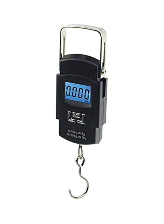 Digital LCD Handheld Baggage Balance Scale Black/Silver - Image 1