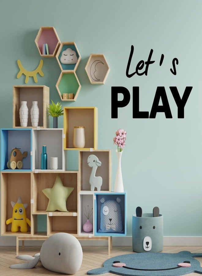 thovorrnl Let's Play Wall Decals Kids Room Wall Stickers, Removable Vinyl DIY Wall Murals Wallpaper for Nursery Children Baby Kids Boys Girls Bedroom Living Room Home Decoration - Image 3