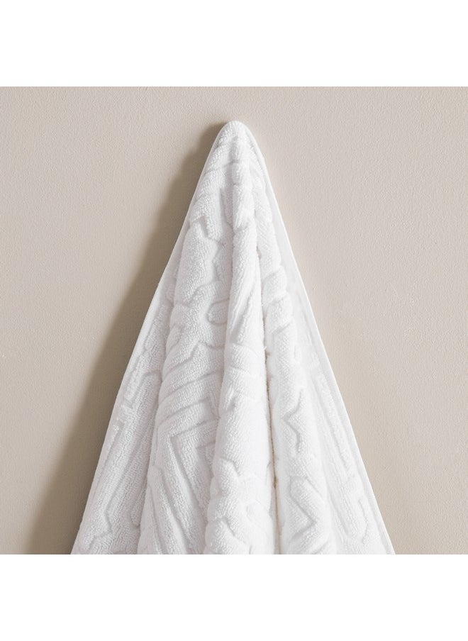Home Box - Skyline Mirage Lurex Patterned Cotton Bath Towel 140 x 70 cm - Image 1