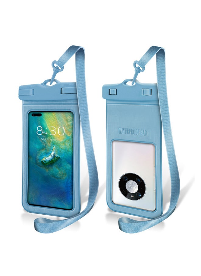 Generic - Waterproof Mobile Phone Bag For Water Park Can Touch Screen Swimming Waterproof Mobile Phone Case Takeaway Special Mobile Phone Seal-Color:Macaron Blue (for 99% Models)-Dimensions:independent Packaging - Image 1