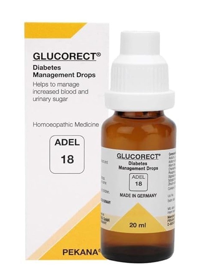 PVR MEDITECH ADEL No. 18 Glucorect Drops | Homoeopathic Medicine for Blood Sugar Management & Metabolic Support | Adelmar Pharma GmbH - 20 ml - Image 2