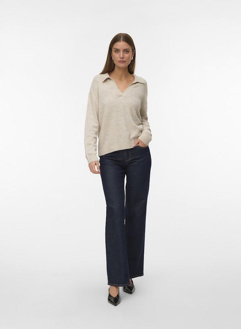 VERO MODA Vmlefile Ls Poloneck Pullover - Image 2