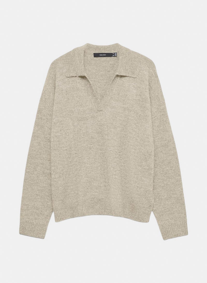 VERO MODA Vmlefile Ls Poloneck Pullover - Image 1