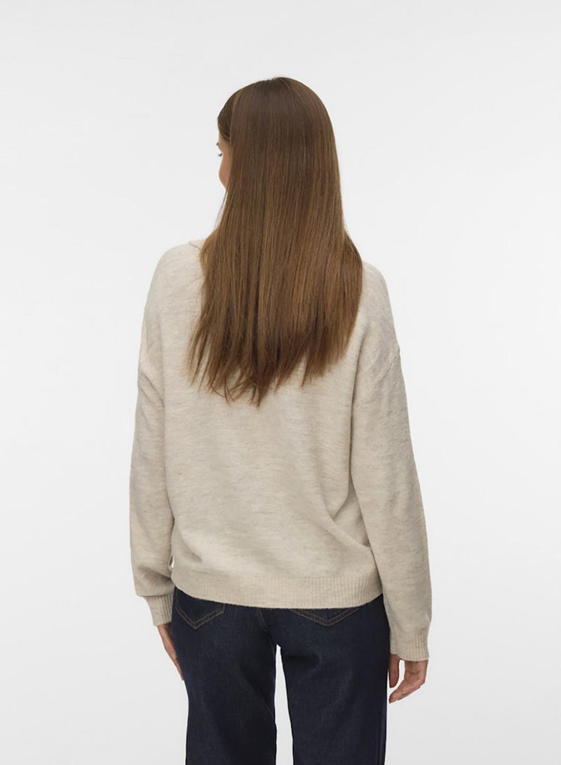 VERO MODA Vmlefile Ls Poloneck Pullover - Image 3