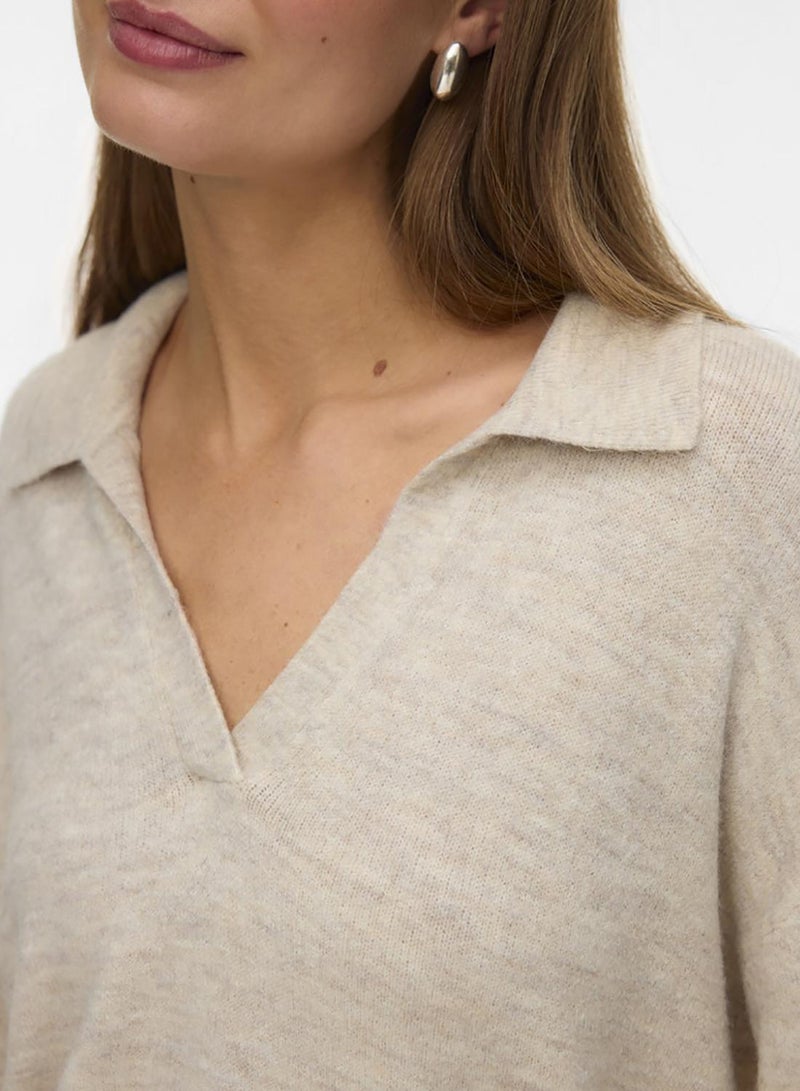 VERO MODA Vmlefile Ls Poloneck Pullover - Image 5