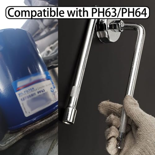 RXALASKA 73mm Oil Filter Wrench, 15 Flute Wrench & 1/2Inch Square Drive Flute Oil Filter Removal Tool, Compatible with PF63/PF64 Oil Filter - Image 2