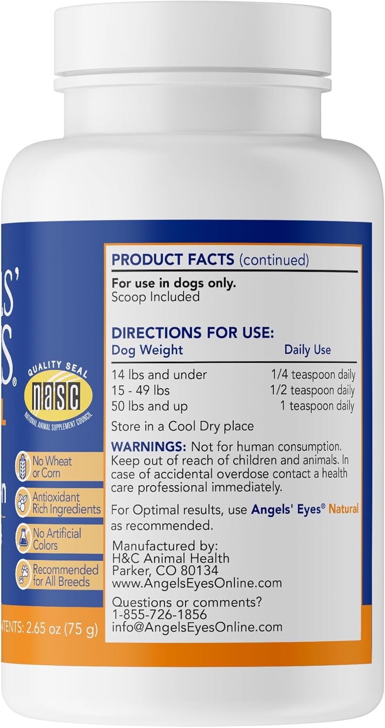 Angels' Eyes Natural Tear Stain Eliminator Powder for Dogs - 2.65 Oz - Image 2