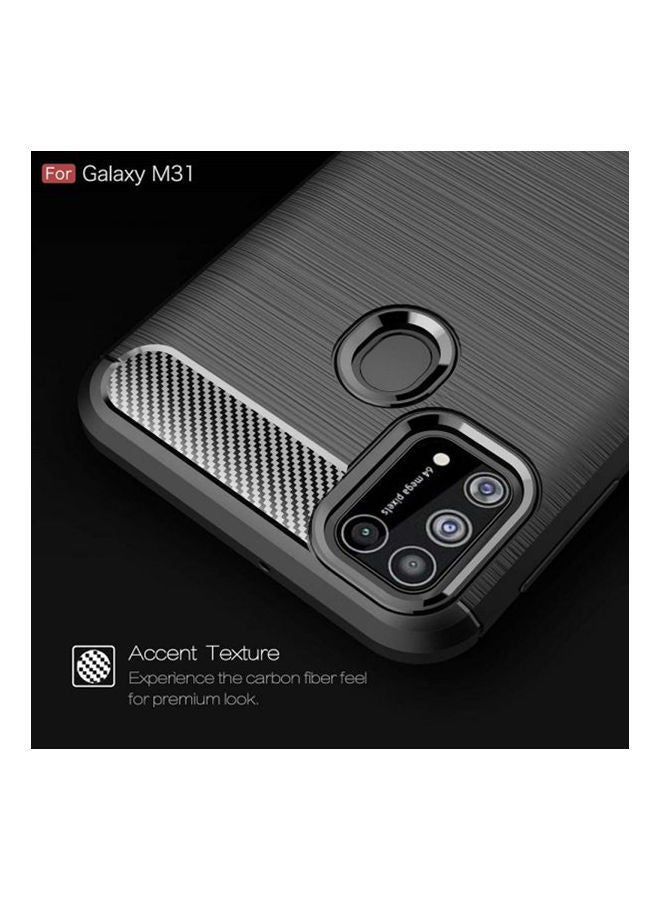نيبمينينت جراب لهاتف سامسونج جالاكسي M31 ، هاتف مقاوم للانزلاق فائق النحافة متين من البولي يوريثان الحراري أسود - Image 4
