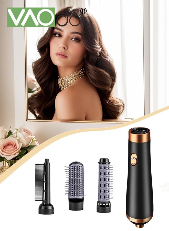 VAOdo 4 in 1 Hair Dryer Brush, Detachable Blow Dryer Brush Air Styler Wrap Air Curler, Curly Twist Hot Curling Iron, Negative Ion Blow Dryer Hot Styler, Travel Hair Styling Tool for All Hair Types - Image 1