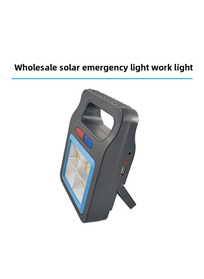 Highlight COB Work Light Solar Charging Outdoor Adventure Camping Light Household Emergency Flashlight Floodlight Repair Light
