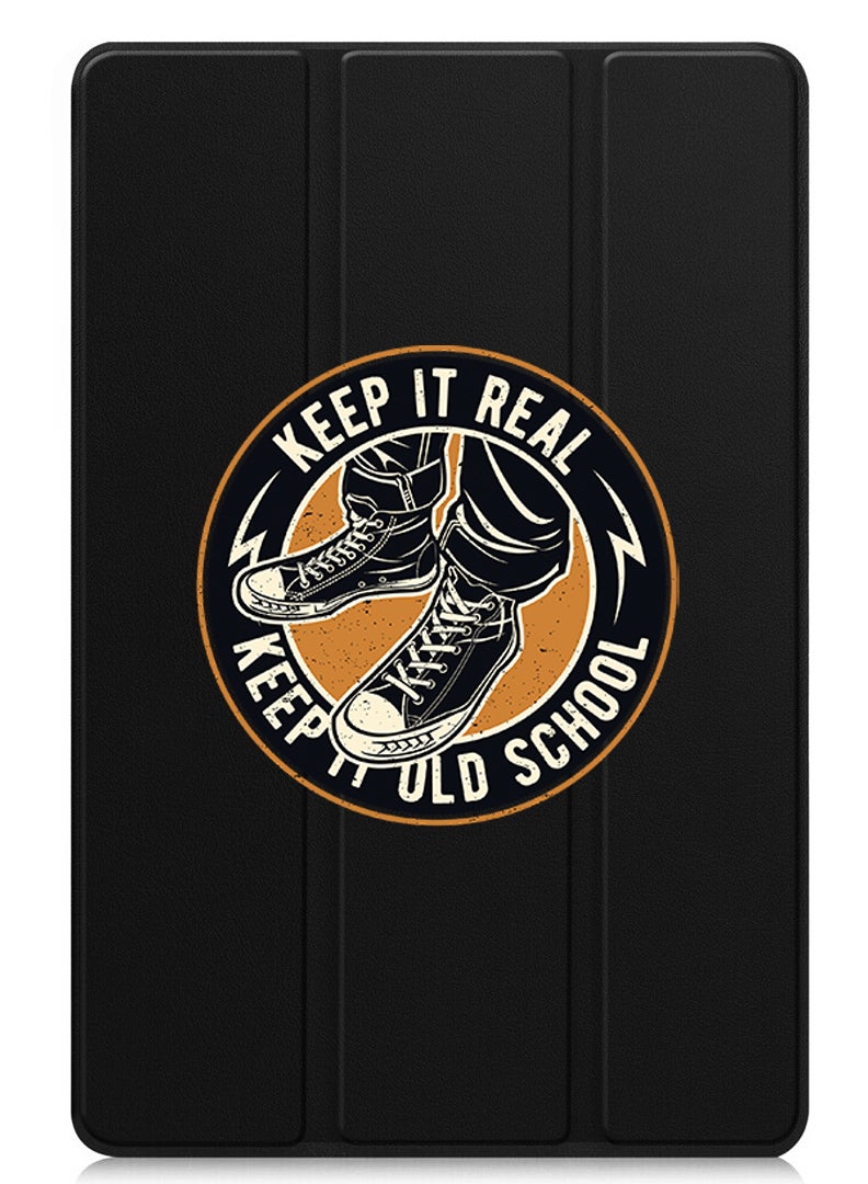 Theodor Protective Flip Case For Apple iPad Pro 13 (2024) With Trifold Stand Auto Wake Sleep Shockproof Cover Old school - Image 1