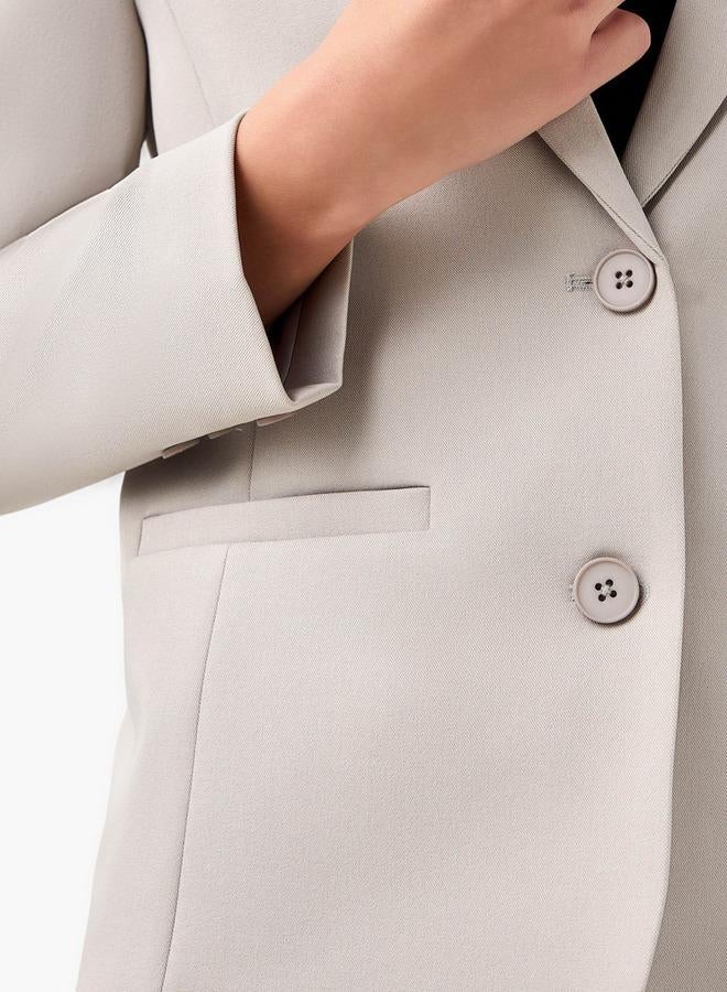 Splash FAV Regular Fit Twill Blazer with Button Closure - Image 5