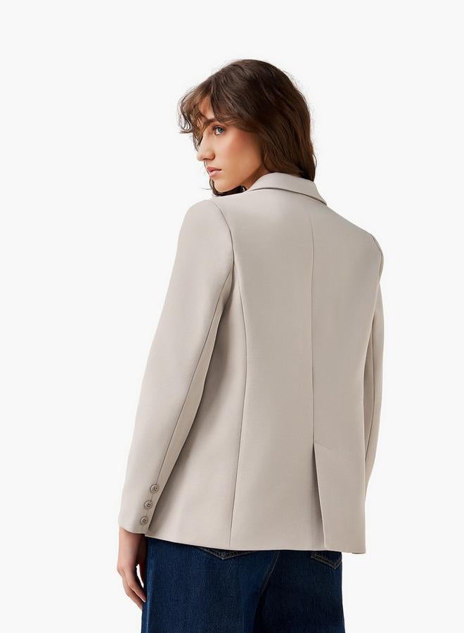 Splash FAV Regular Fit Twill Blazer with Button Closure - Image 4