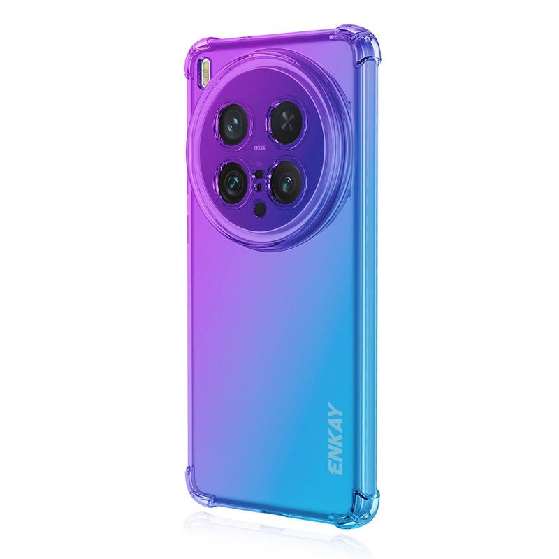 إنكاي جراب هاتف Vivo X200 Ultra Hat-Prince Gradient Airbag TPU (أرجواني أزرق) - Image 1