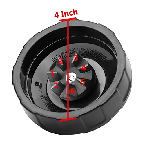 haffy Ninja Blender Replacement Parts – Premium Grade 7 Fins Ninja Blender Blade for Ninja Blender Cups – Stainless Steel High Speed New Bearing – Leakproof Sealing Ring - Image 5