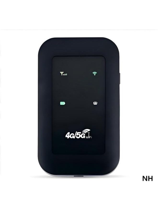 NH 4G/5G Wi-Fi Mesh System Wireless Portable Hotspot Device (Black) - Supports 10 Simultaneous Device Connections, Seamless Connection Management, High-Speed Data Transmission - Image 1