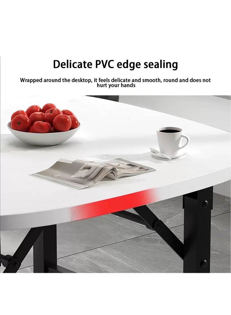 Taimi Folding Dining Table 60x60x52cm - Wooden Kitchen Table with Metal Legs - Elegant Design Portable Table for Indoor and Outdoor Use for Kitchen, Picnics and Camping - Image 5