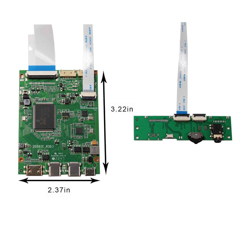 VSDISPLAY USB C Controller Board Work for 11.6 13.3 14 15.6 17.3 inch 1920x1080 N116HSE-EA1 EA2 N133HSE-EA1 EA3 B140HAN01 B156HAN01 N173HCE-E31 30 Pin EDP LCD Screen - Image 2