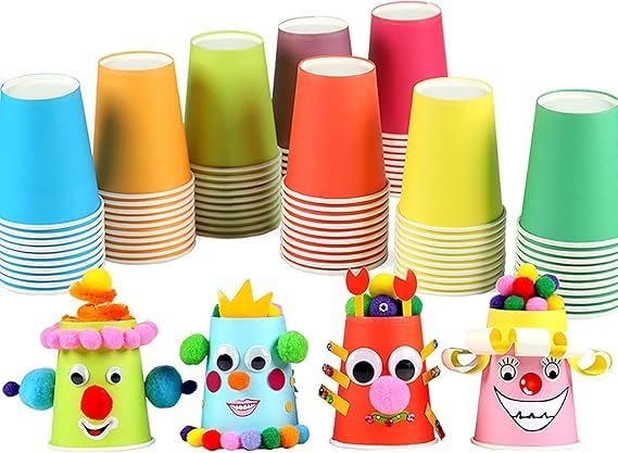 SANWALSA [150 ml, 50 Count, Multicolor Disposable Color Paper Cups | Rainbow Paper Cup for Wedding, Party, Picnic, Travel | Ideal for Tea, Coffee, Juice & Water - Image 4